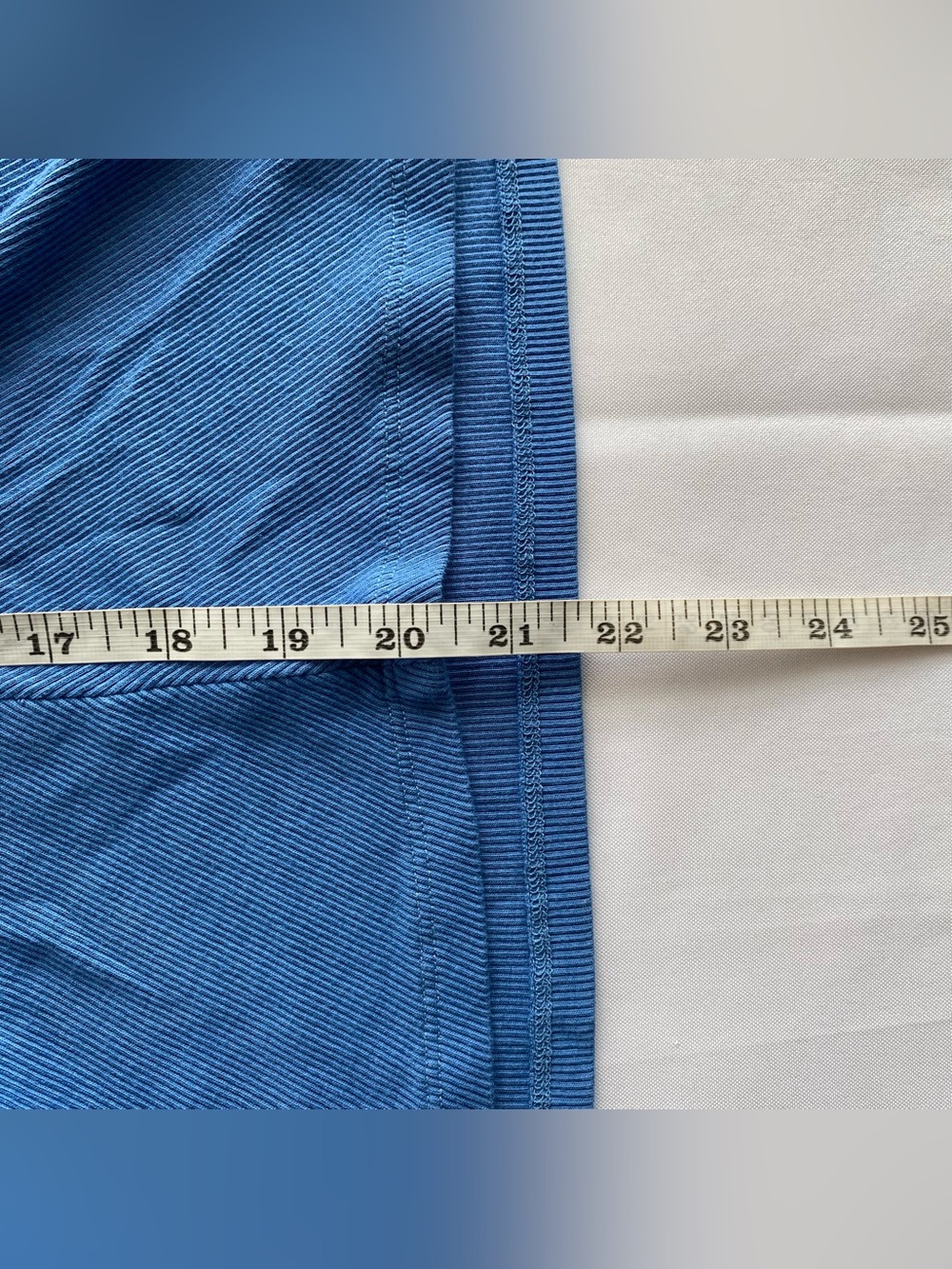 Sezane Bleuet Maia Ribbed Twist Front Top Size Large Quiet Luxury Best Seller - Picture 15 of 15